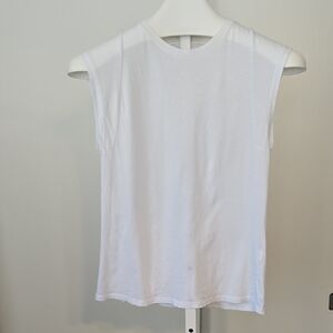 Frame Denim White Muscle Tee 'Le Mid Rise Muscle'